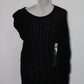 DKNY WOMEN'S ONE SLEEVE SWEATER, BLACK, SIZE LARGE- NEW WITHOUT TAG 10748