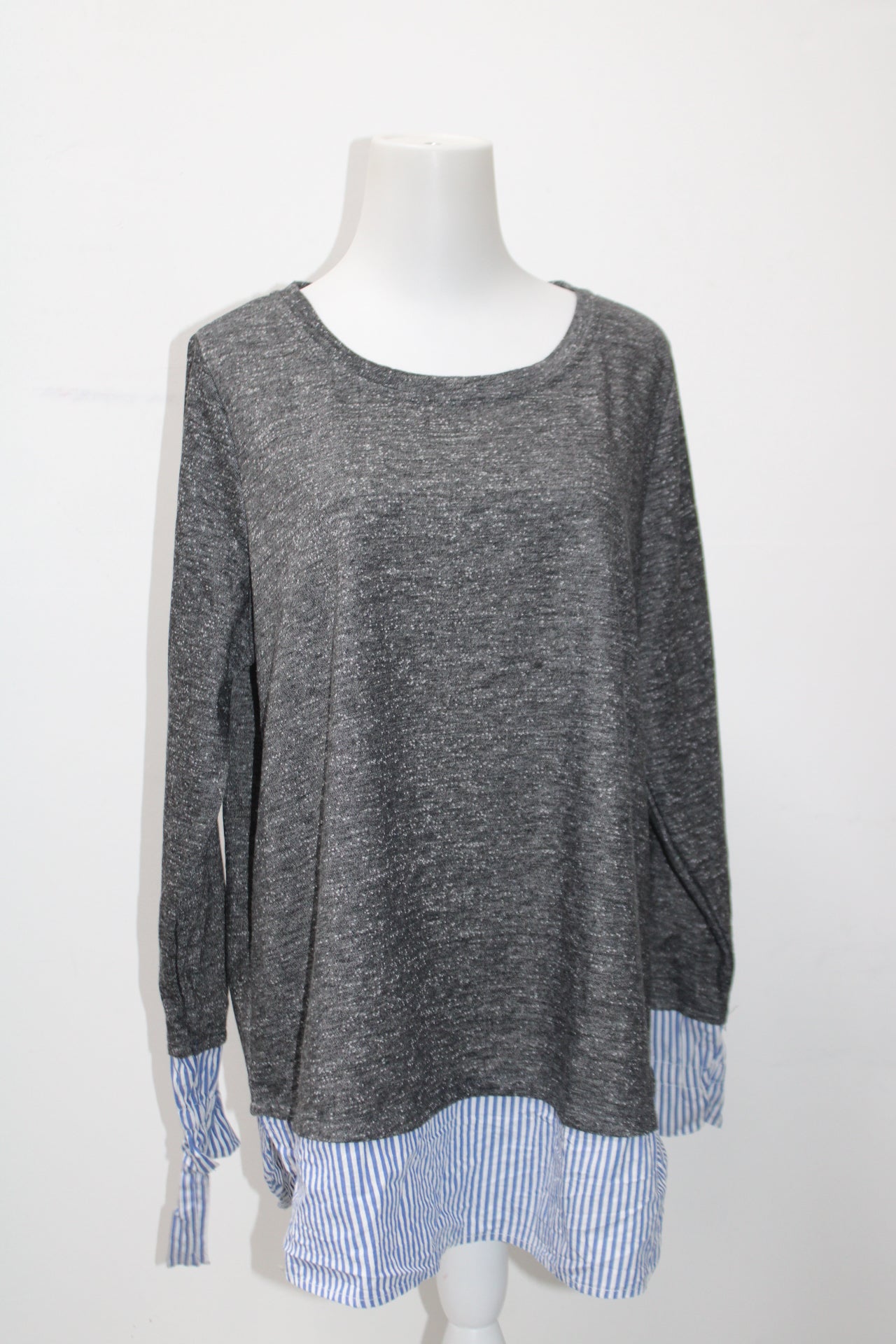 Lane Bryant Women's Top Gray 14/16  Pre-Owned