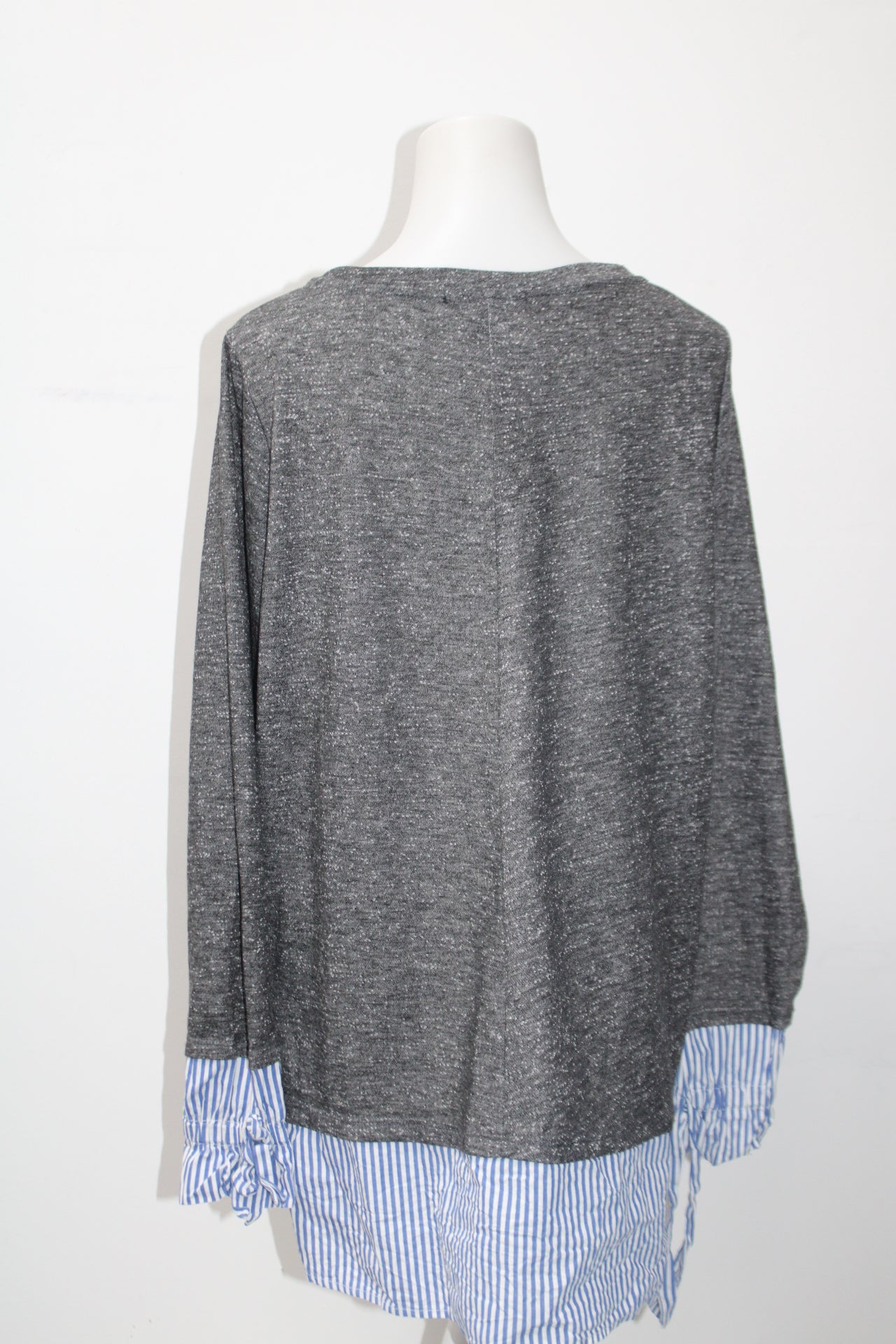 Lane Bryant Women's Top Gray 14/16  Pre-Owned