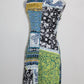 RACHEL Rachel Roy Womens Printed Asymmetrical Midi Dress Green S