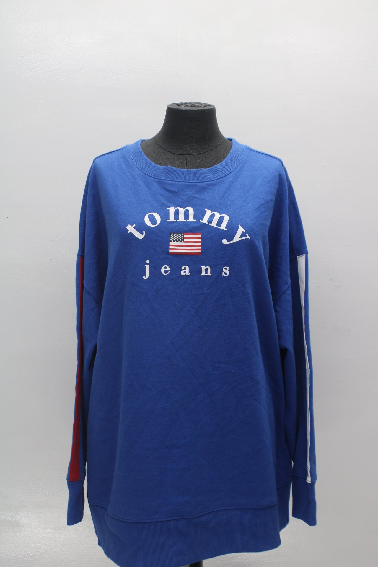 Tommy Jeans Oversized Logo Sweatshirt Gulf Blue L