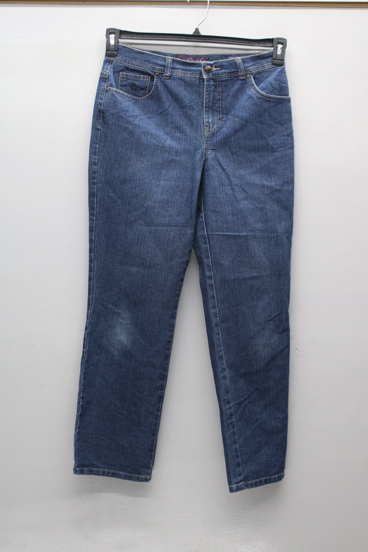 GLoria Vanderbilt Women's Jeans Amanda Blue 8 Pre-Owned