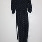 1 State Belted Polka-Dot Jumpsuit Blue Night XS
