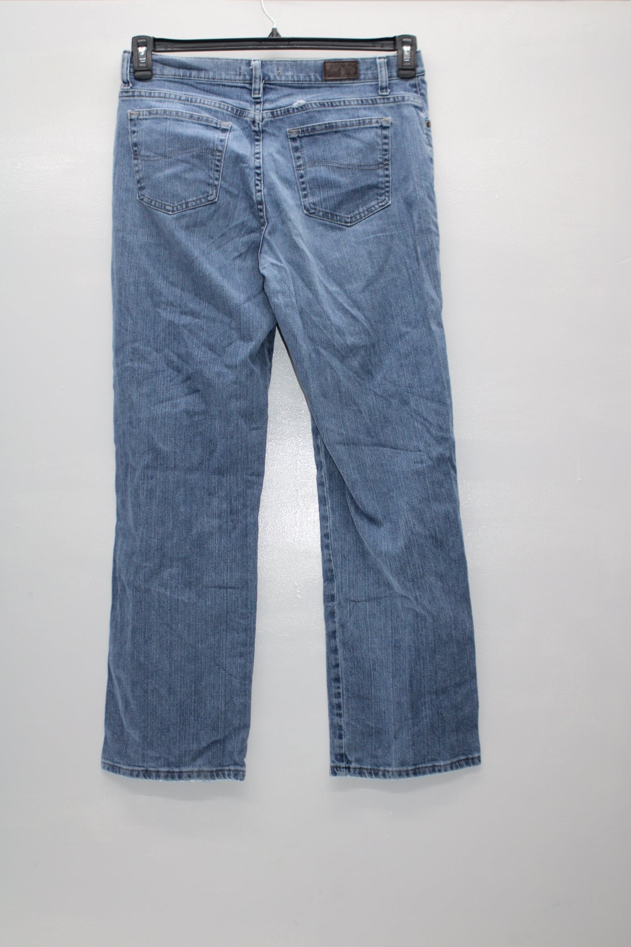 Lee Women's Jeans Relaxed Straight Leg Blue 12M Pre-Owned