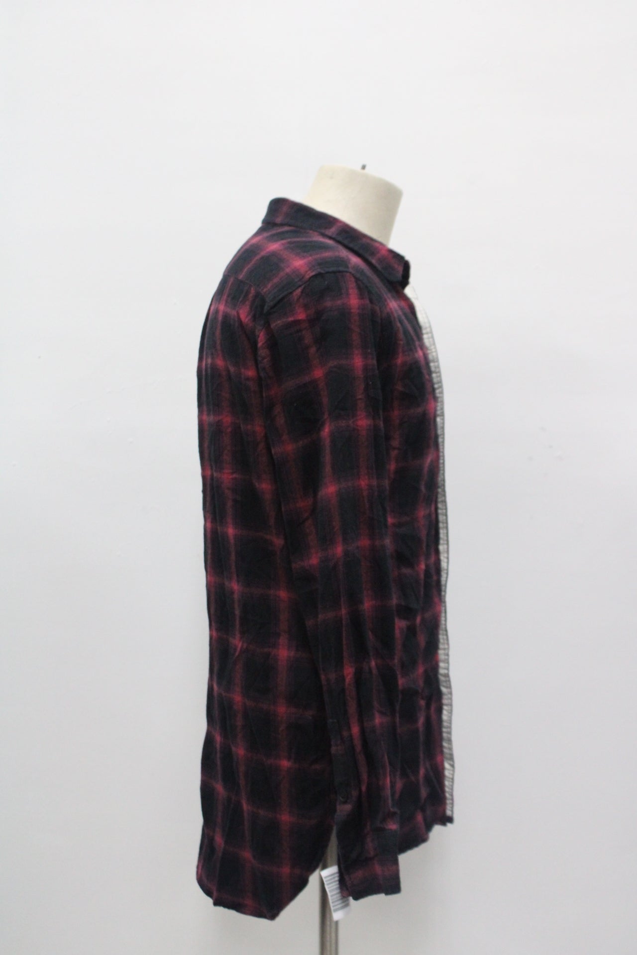 On the Bays Men's Flannel Shirt Maroon M Pre-Owned