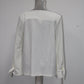 CHARTER CLUB Knit Solid Tie Sleeve Top White PL