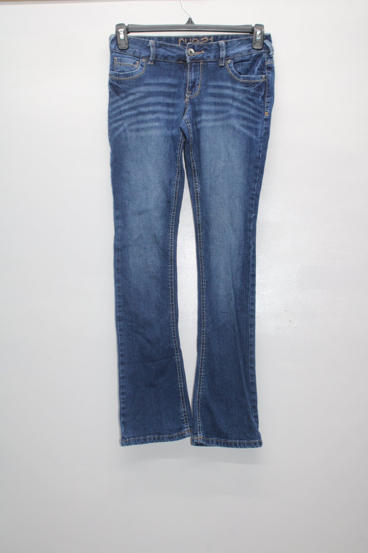 Rue21 Women's Jeans Skinny Boot Blue 1/2R Pre-Owned