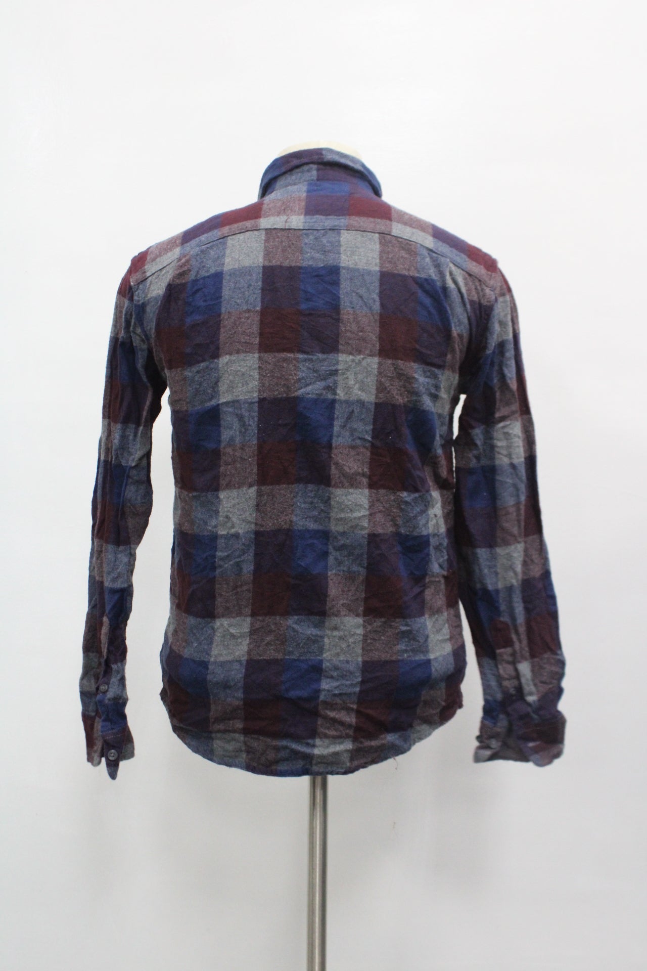 George Men's Flannel Shirt Blue S Pre-Owned