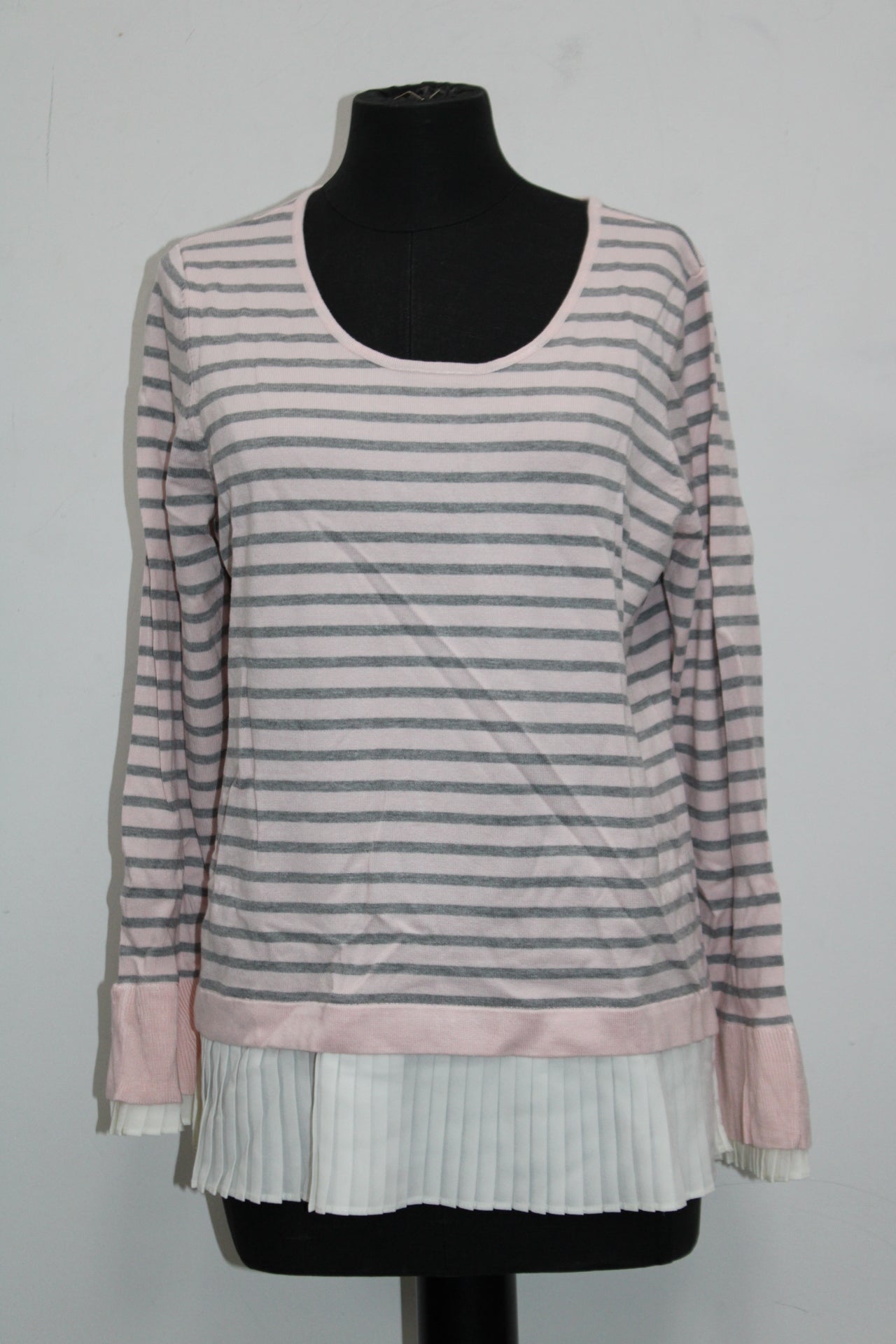 Charter Club Layered-Look Sweater Misty Pink Combo L