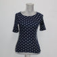 Charter Club Petite Cotton Anchor-Print Top Intrepid Blue Combo PXS