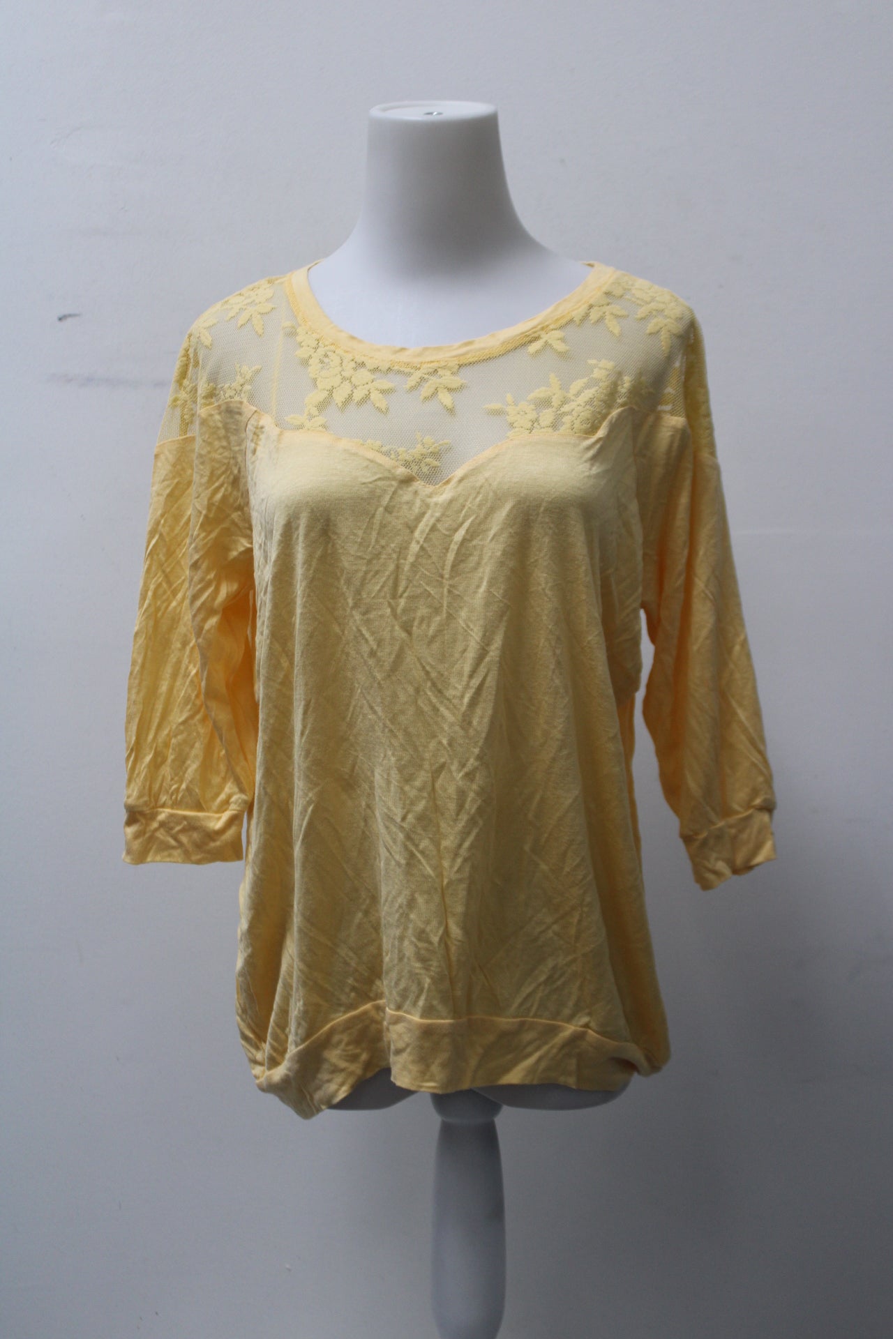 Raim Women's Top Yellow L Pre-Owned