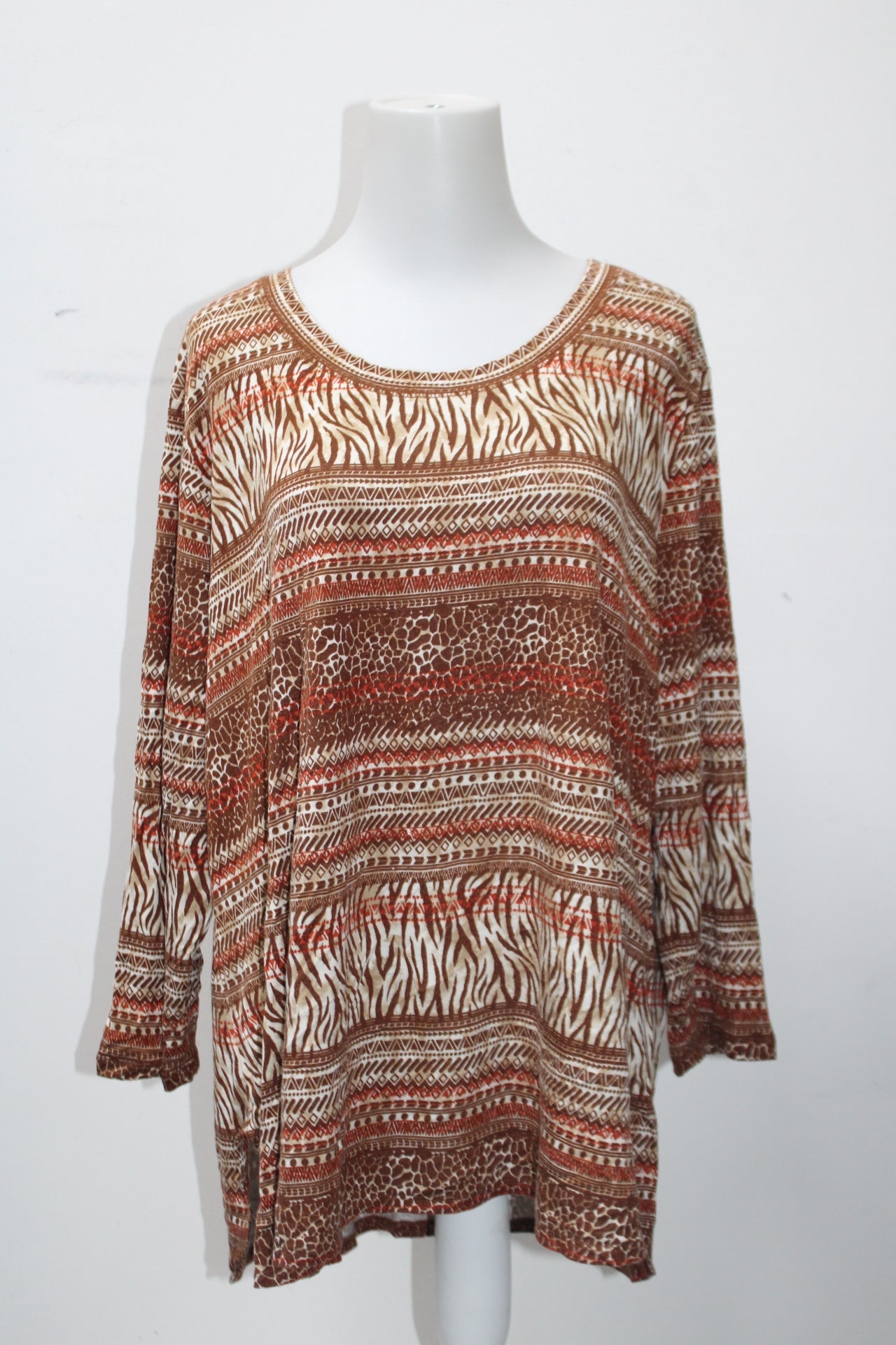 Cato Women's Top Brown XL Pre-Owned