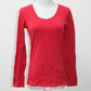 Active Basic Women's Top Red M Pre-Owned