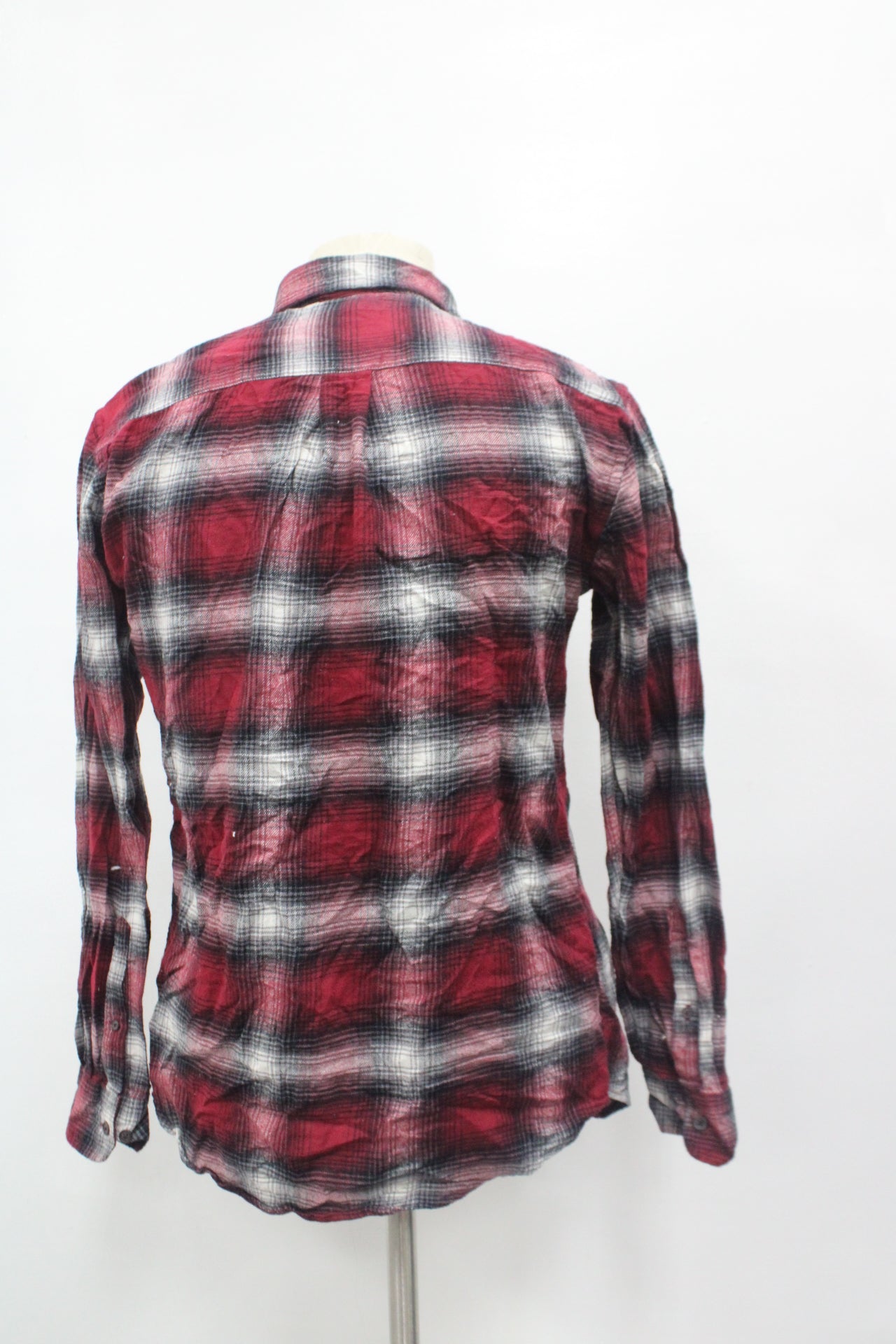 Croft & Barrow Men's Flannel Shirt Red S Pre-Owned