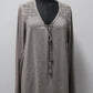 Faded Glory Women's Top Beige 16/18 Pre-Owned