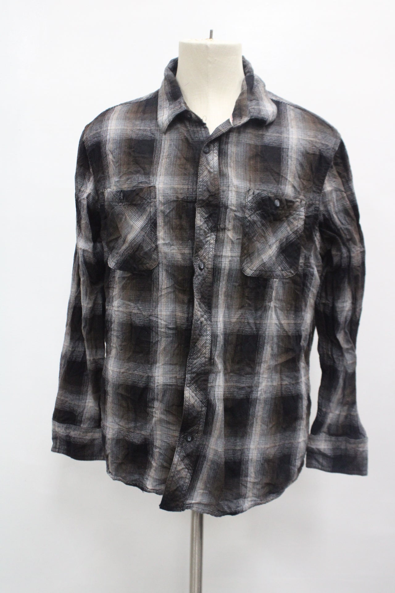 Roebuck & Co Men's Flannel Shirt Brown XL Pre-Owned