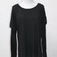 Time and Tru Women's Top Black L Pre-Owned