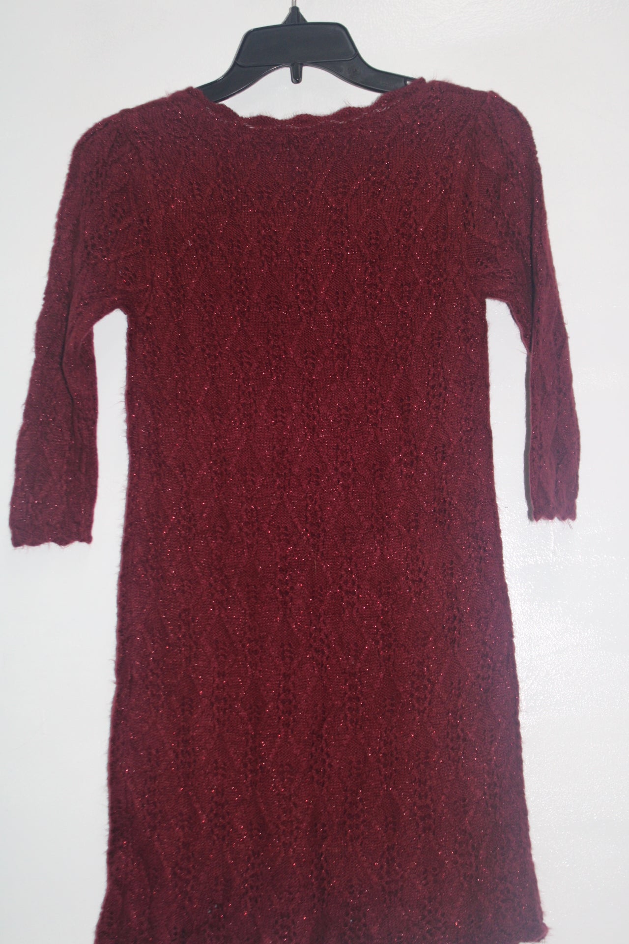 Cat & Jack Girls Sweater Dress, Red Large - Pre-Owned 1037UHA5