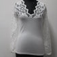 Ambiance Women's Top White L Pre-Owned