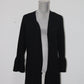 Charter Club Scalloped Bell-Sleeve Cardigan Deep Black M