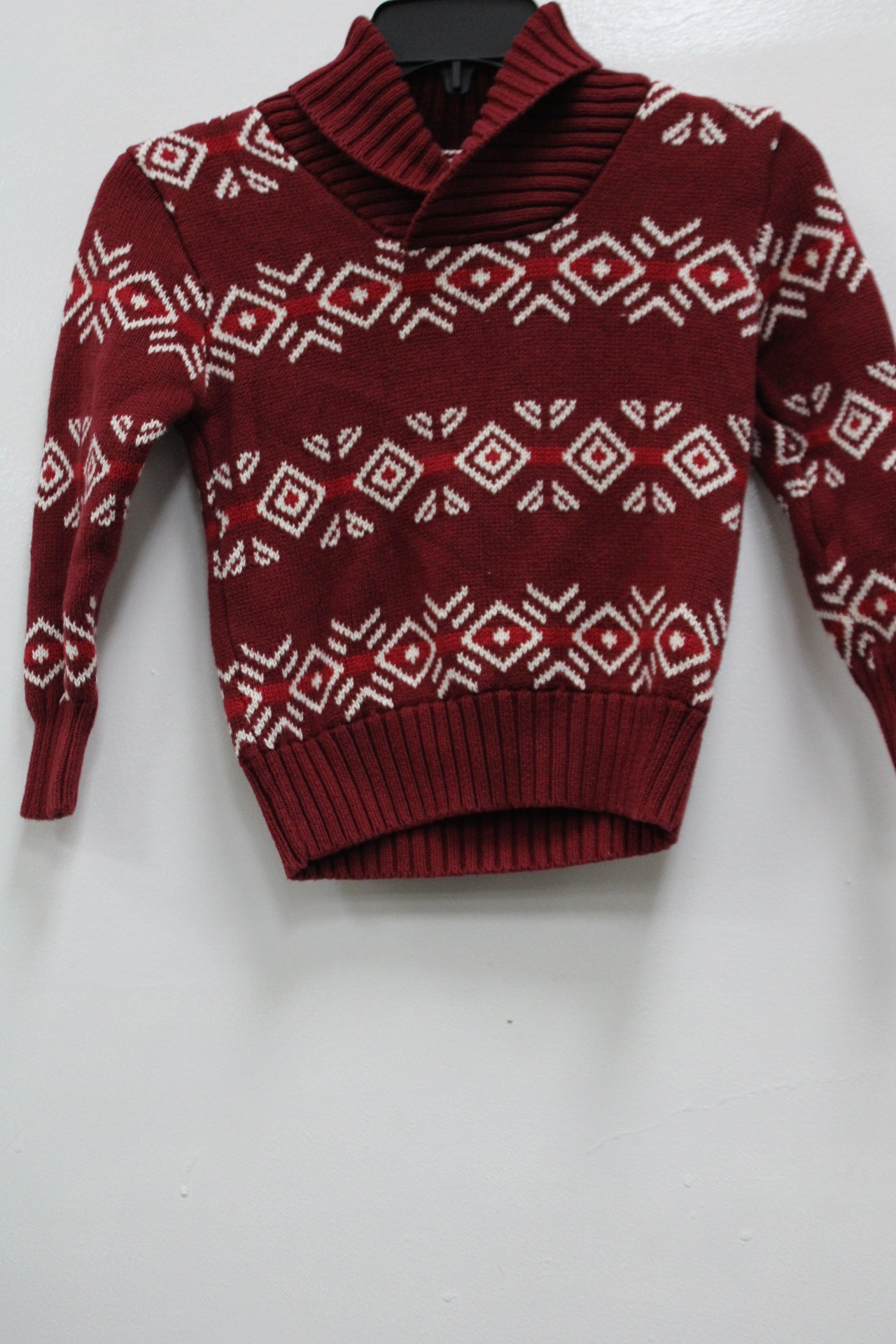 Cat & Jack Children's Sweater Red XS 4/5 Pre-Owned 1106UEF9