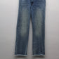 Willam Rast Women's Jeans Super High Rise Flare Crop Blue 28 Pre-Owned