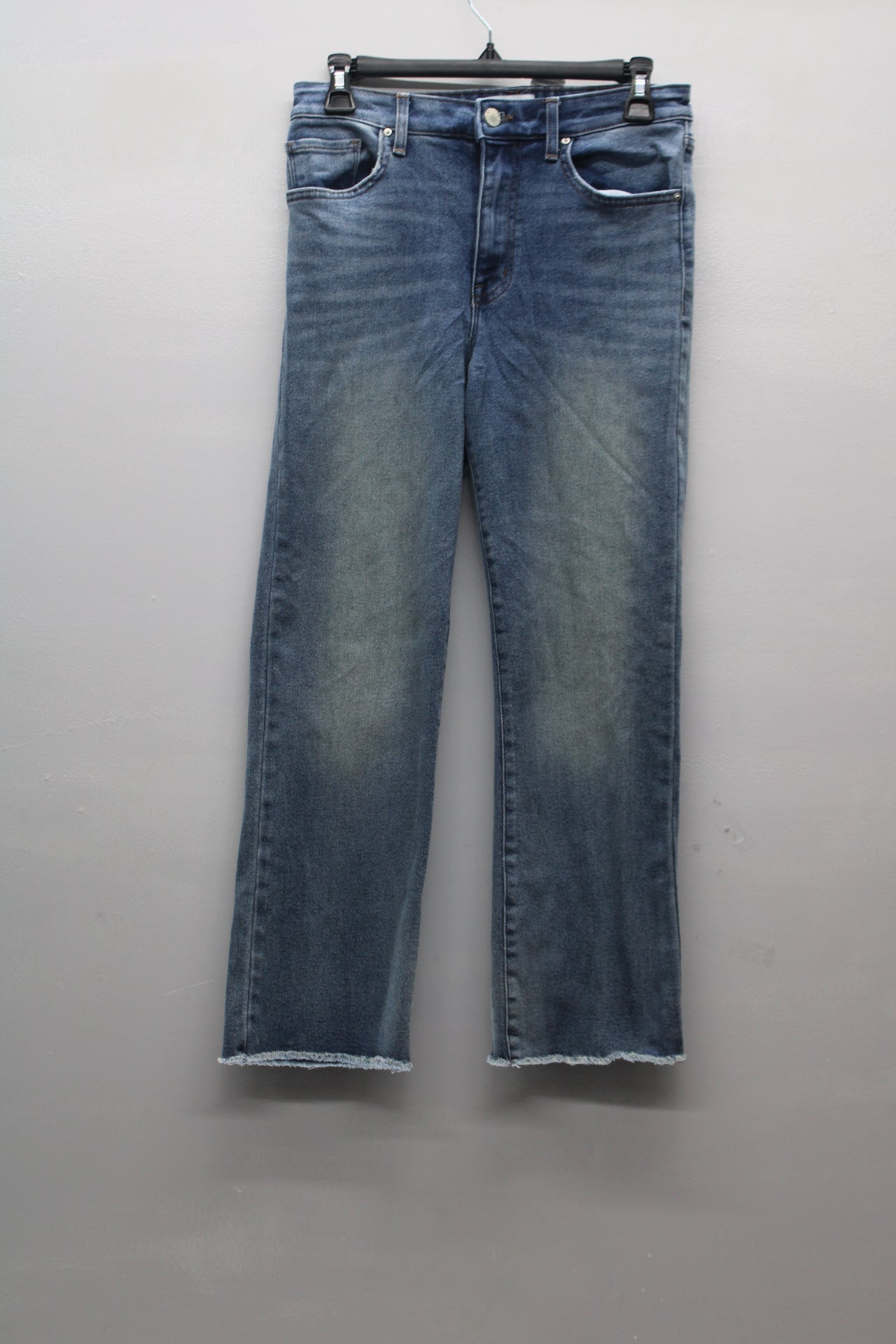 Willam Rast Women's Jeans Super High Rise Flare Crop Blue 28 Pre-Owned