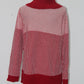 Charter Club Colorblocked Sweater New Red Amore Combo XL
