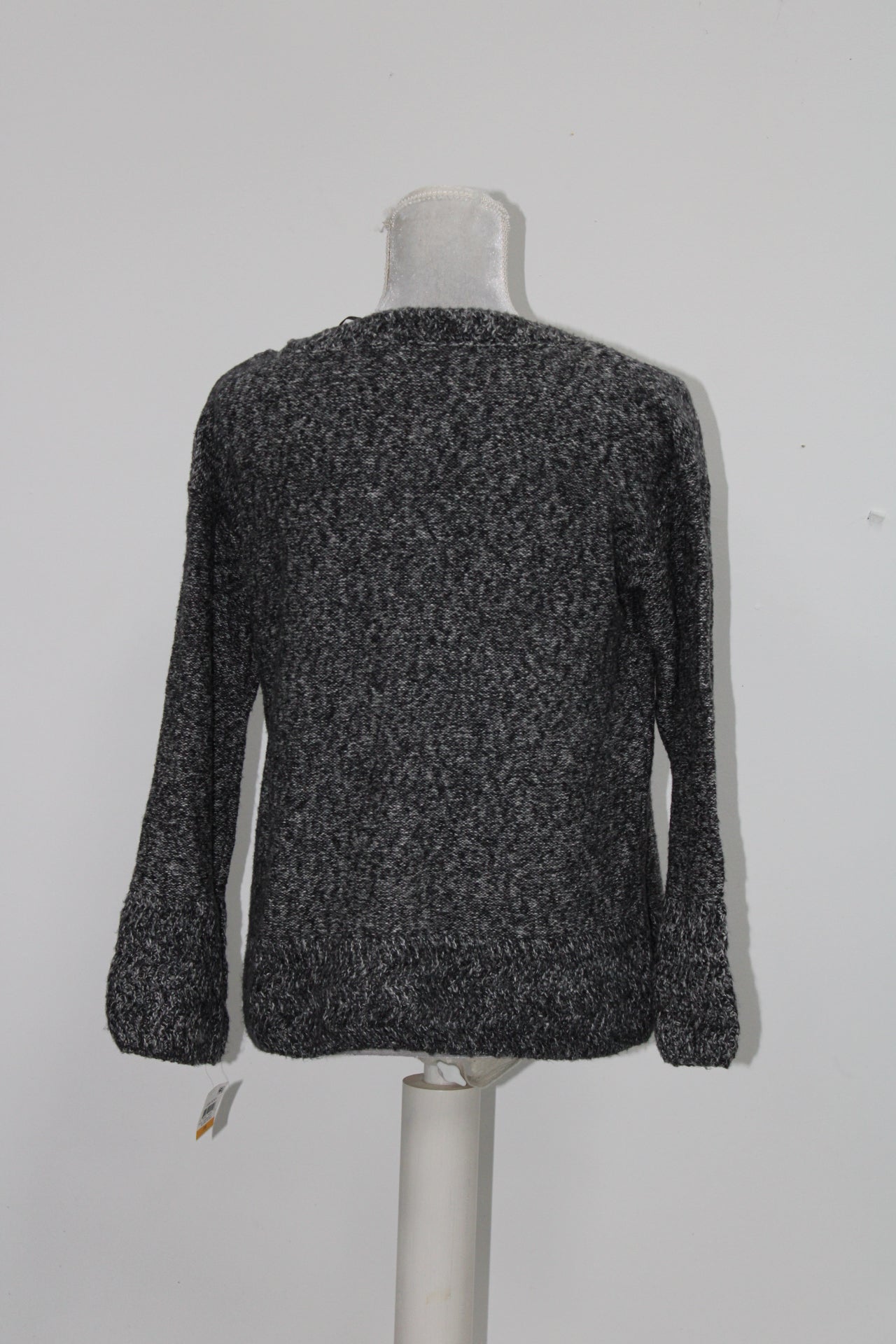 STYLE & CO Sweater Boxy Body Marl Pullover GRAY PS