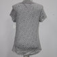 Charter Club Printed Cotton Knit Pajama T-S Floral Dove Grey M