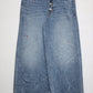 Tommy Jeans Juniors Splatter Crop Wide-Leg Jeans Navy 6/W28