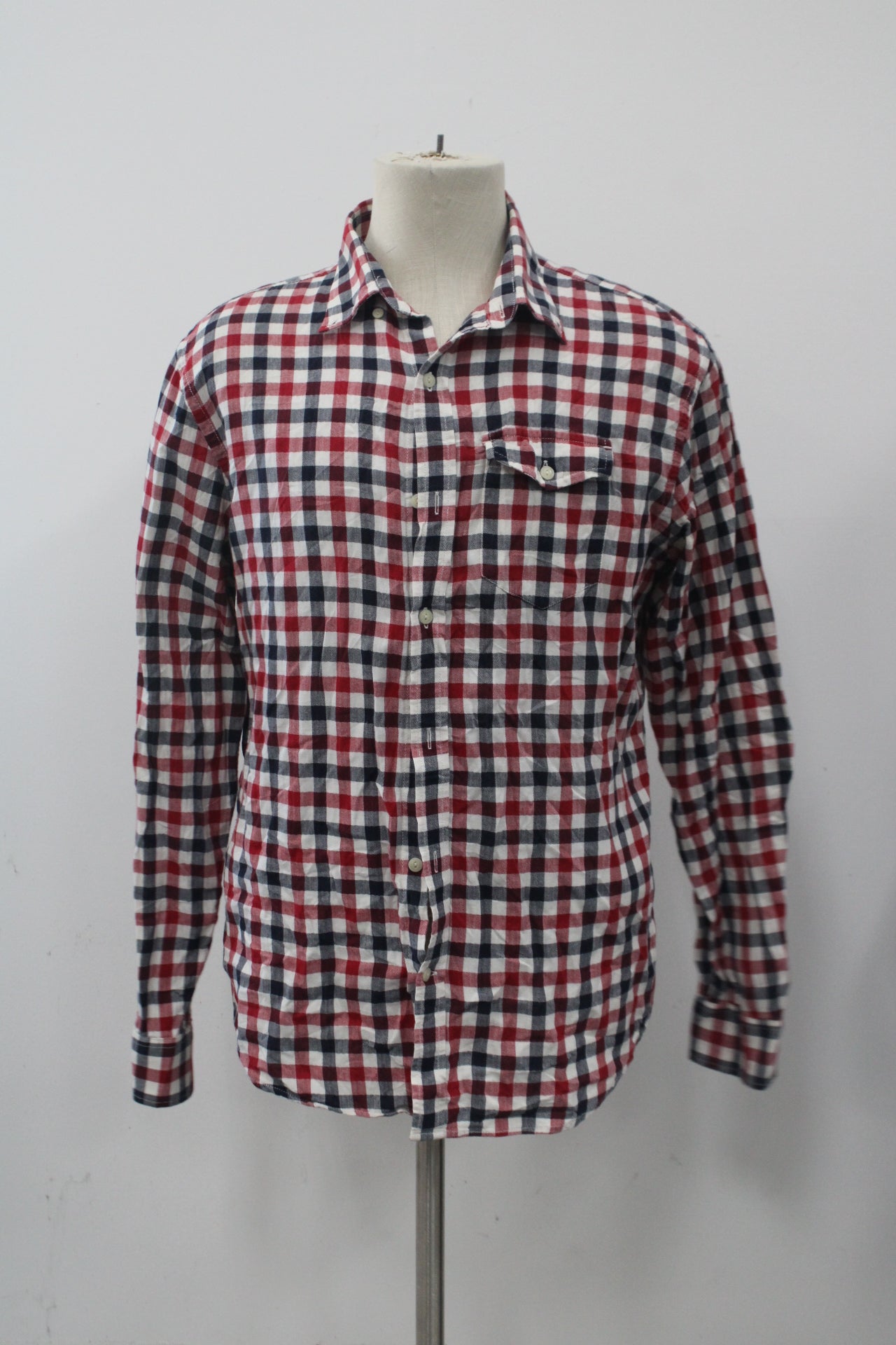 OLd Navy Men's Flannel Shirt Red L Pre-Owned