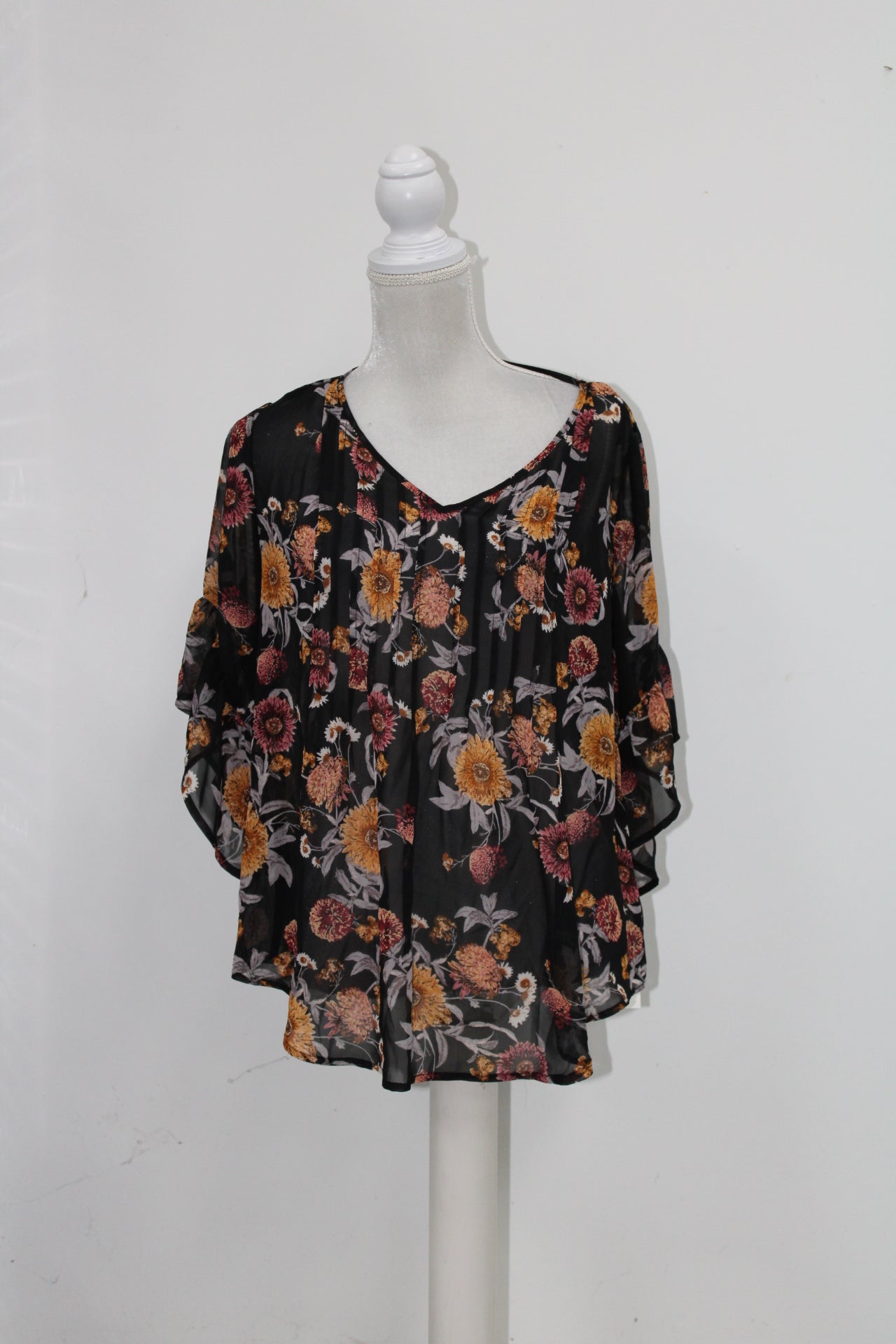 Style Co Pintuck Peasant Top Autumn Allure S