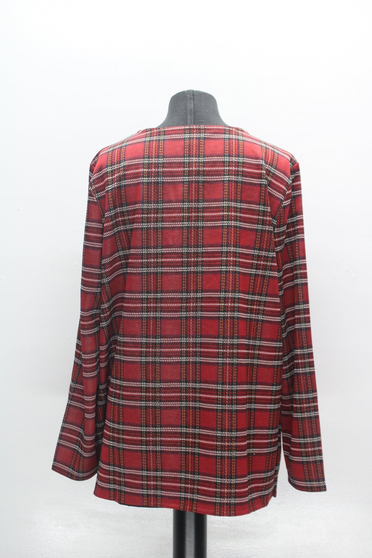 Tommy Hilfiger Tommy Hilfiger Plaid Long-Slee Red Multi L