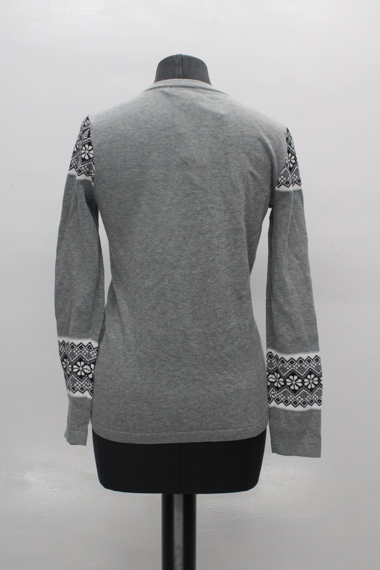 Tommy Hilfiger Cotton V-Neck Fair Isle Sweate Med Htrgy Multi XS