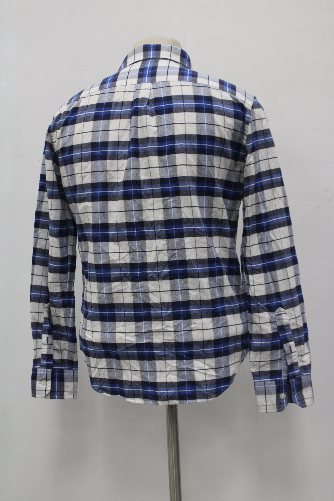 American Eagle Men's Flannel Shirt Blue S Pre-Owned