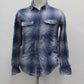 George Men's Flannel Shirt Blue S Pre-Owned