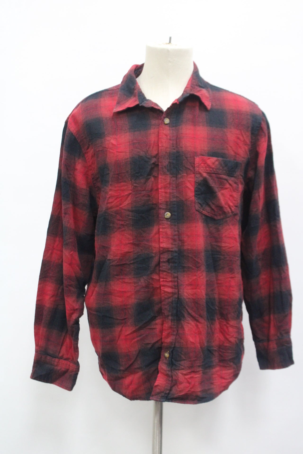 Field & Stream Men's Flannel Shirt Red L Pre-Owned