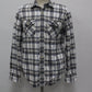 American Eagle Men's Flannel Shirt Beige M Pre-Owned