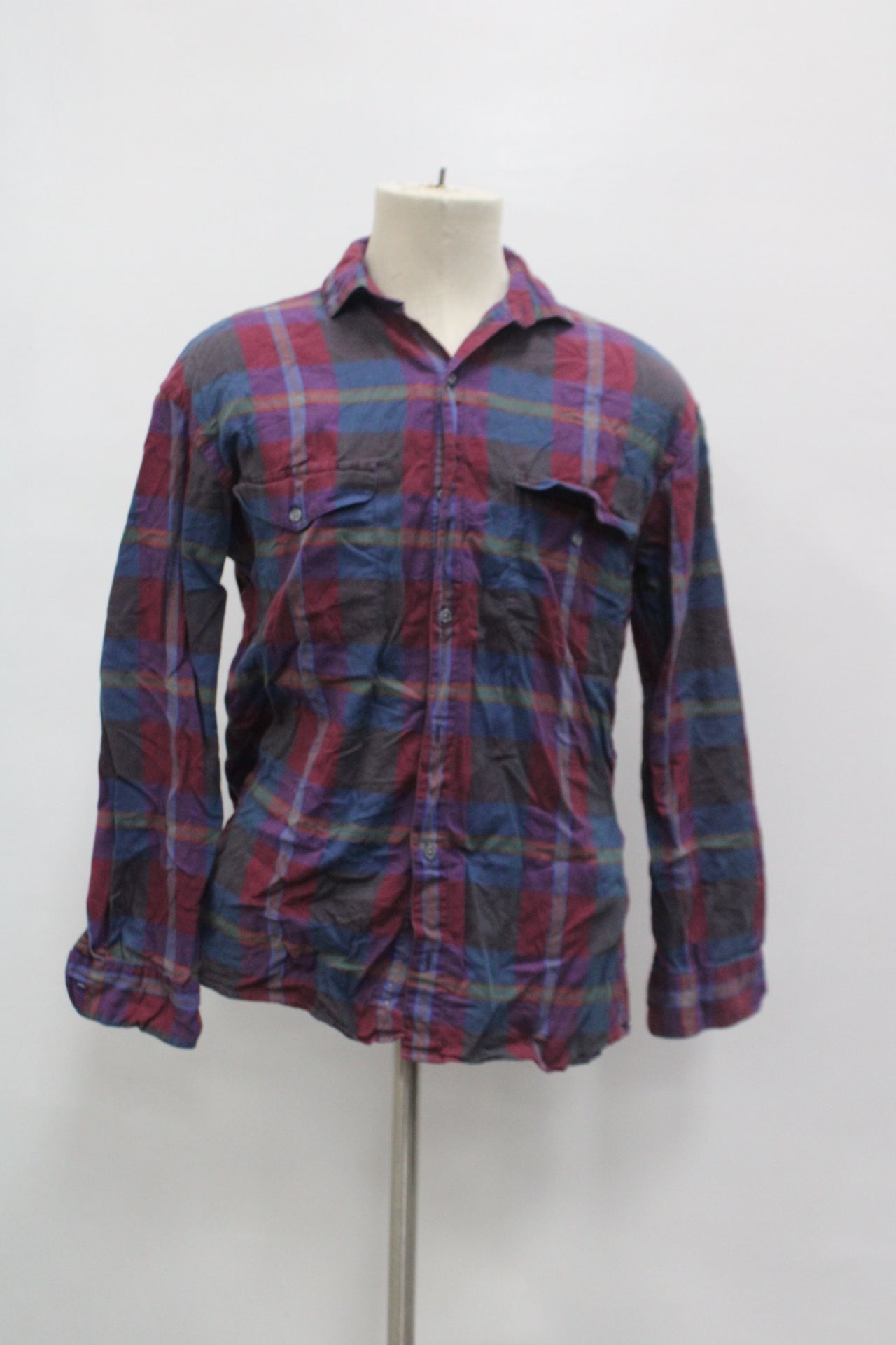 Perry Ellis Men's Flannel Shirt Multicolor M Pre-Owned