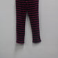 Place Girls Stripes Leggings, Black/ Purple, Size 5 - Pre-Owned 1140UEF9