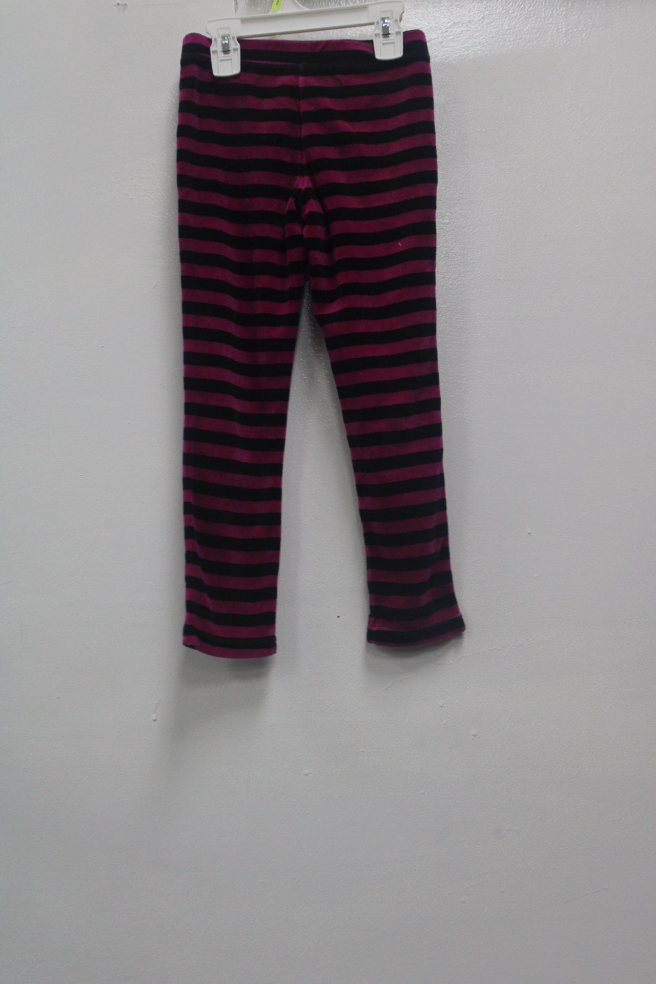 Place Girls Stripes Leggings, Black/ Purple, Size 5 - Pre-Owned 1140UEF9