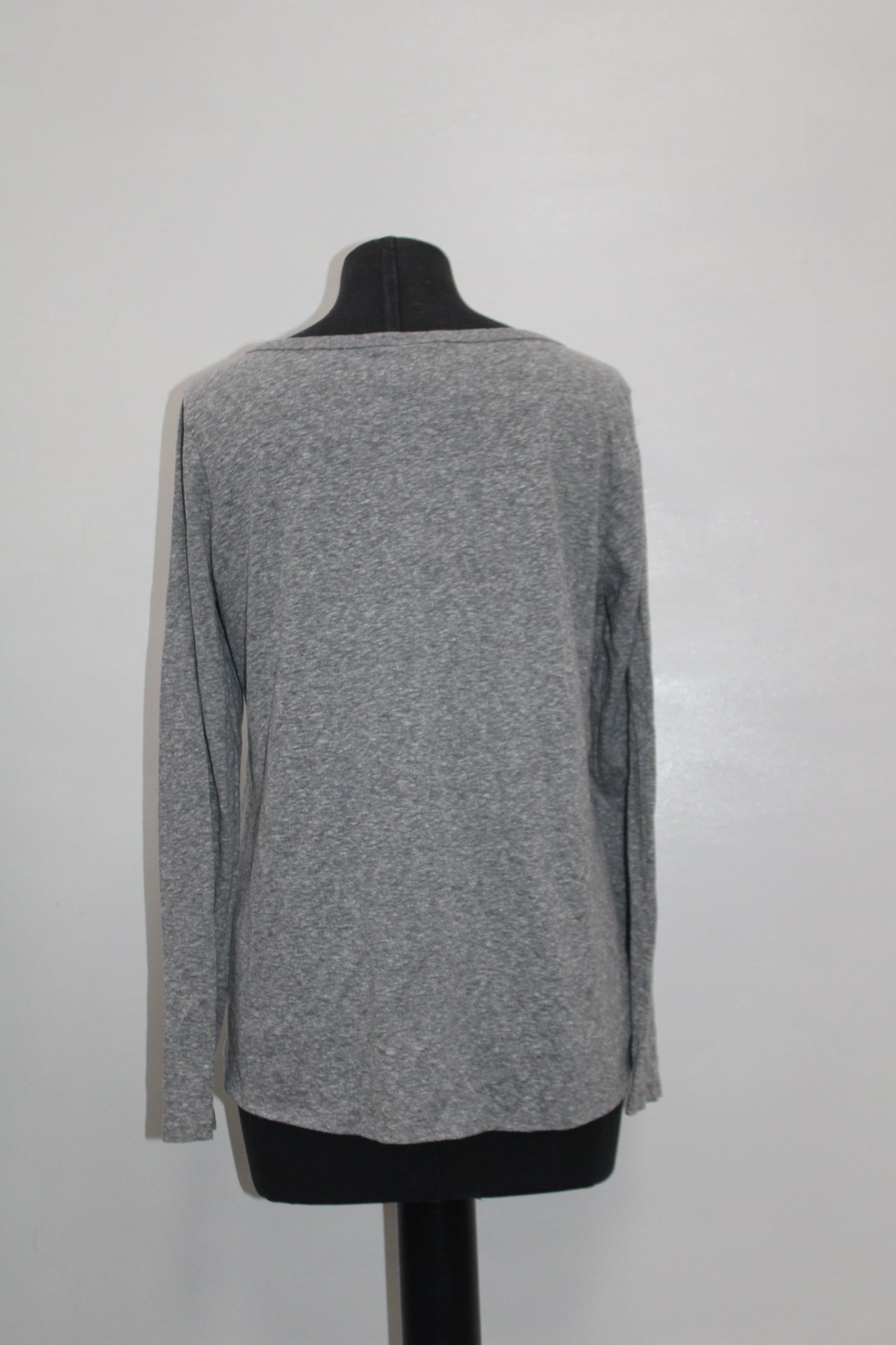 Mossimo Women Blouse Gray L Pre-Owned