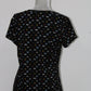 MAISON JULES Knit Bugs Vneck Tee Black LARGE