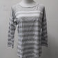 Time and Tru Women's Top White M Pre-Owned