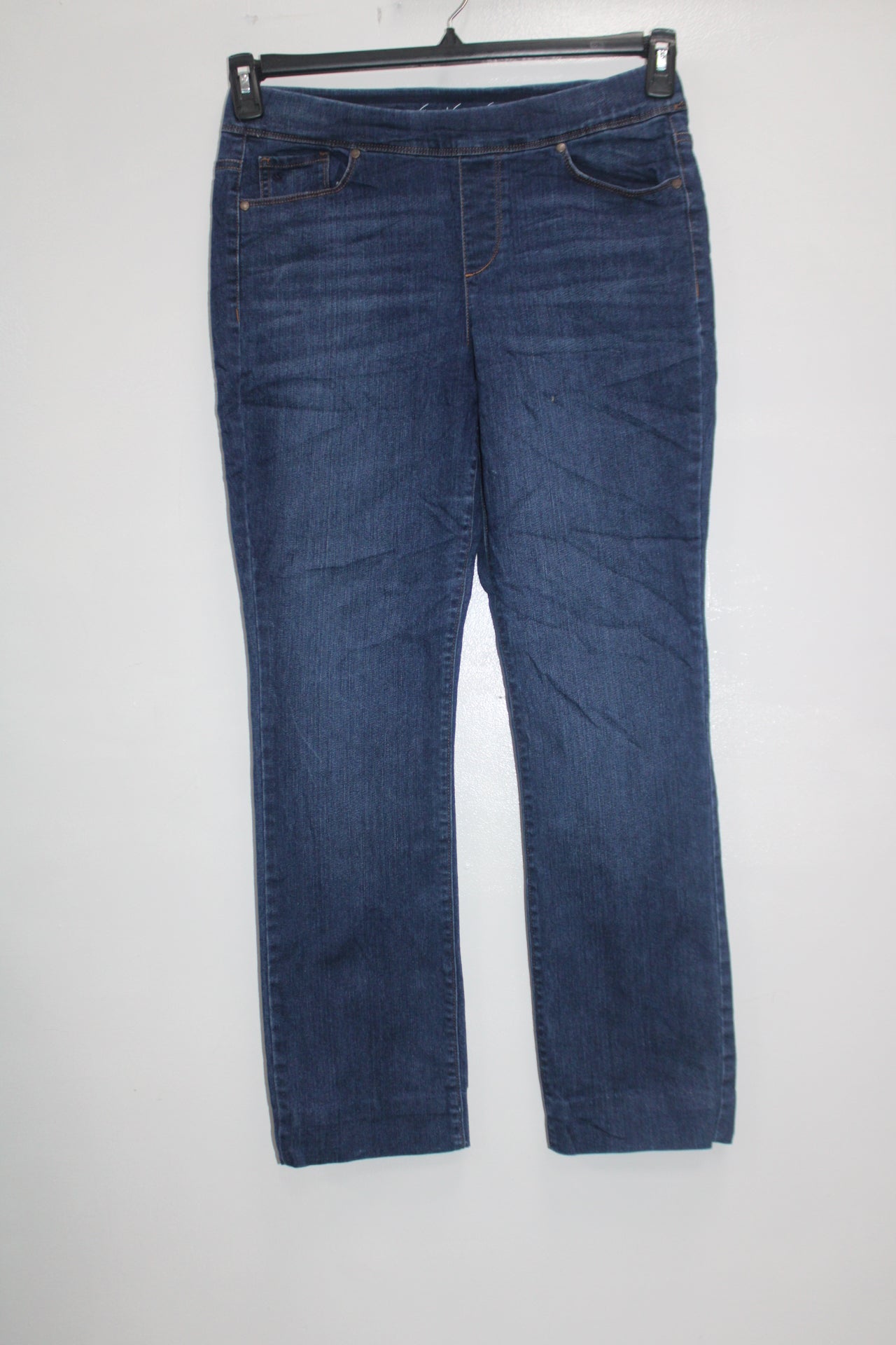 Gloria Vanderbilt Women's Jeans Straight Leg Blue 6 Pre-Owned