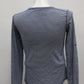 Nine 1 Eight Women Henley T-Shirt, Blue, Medium - Pre-Owned 1087UA3C