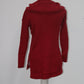 Style Co Petite Mixed-Stitch Cowl-Neck New Red Amore PXS