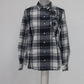 Charter Club Cotton Embroidered Plaid Shirt Intrepid Blue Combo 4