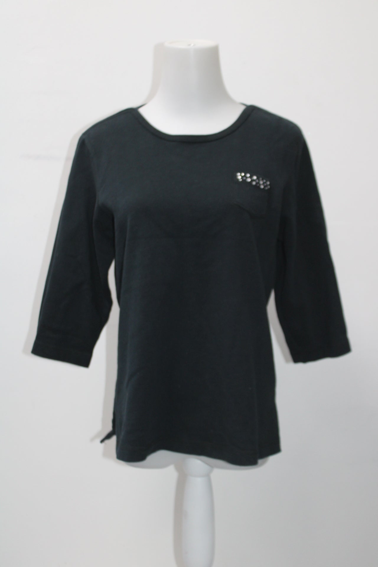 Quacker Factory Women's Top Black XS Pre-Owned